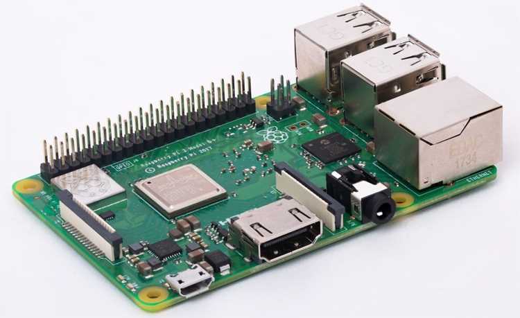 Основные компоненты Raspberry Pi 3 Model B+