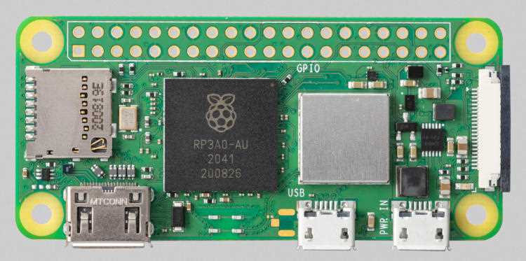 Размеры и возможности Raspberry Pi Zero W