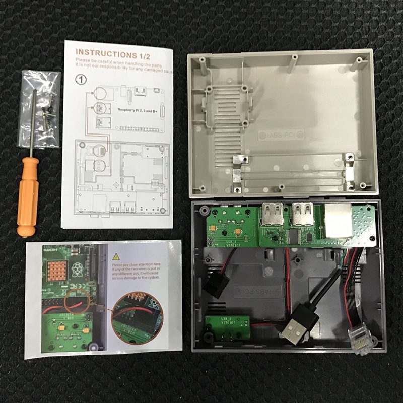 инструкция корпуса для Raspberry Pi 3 DIY комплект с игровым контроллером