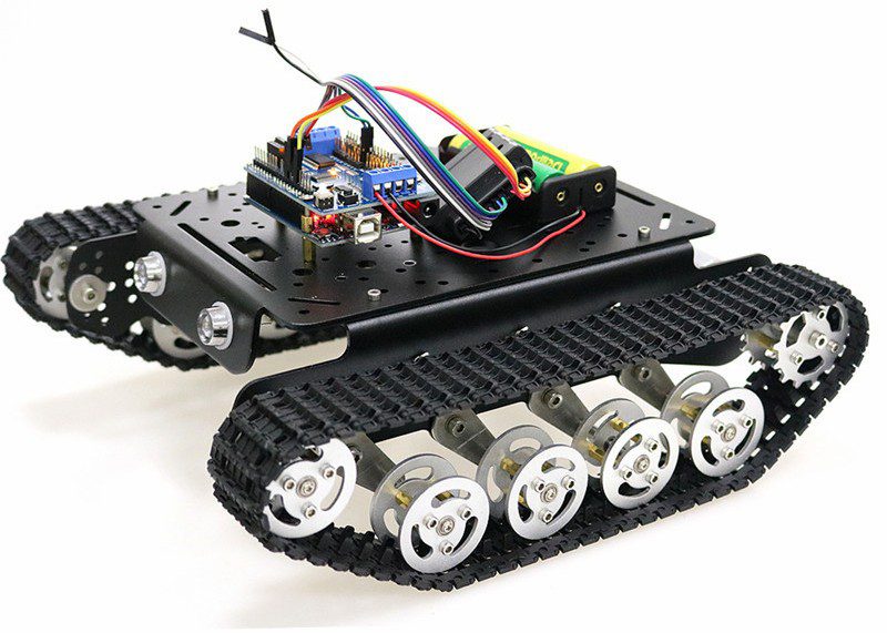 PS2 джойстик управление шасси танка с Arduino для DIY