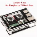 Акриловый корпус с двумя кулерами и радиатором для raspberry pi