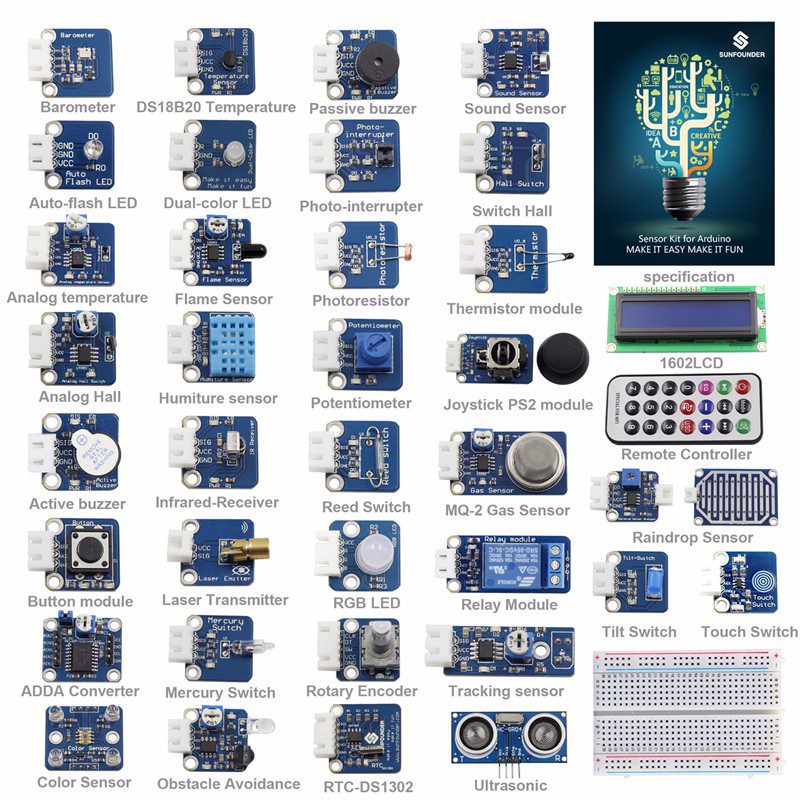 Комплект из 37 сенсоров для Arduino